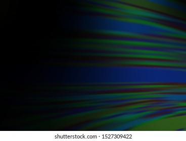 Dark BLUE vector abstract blurred template. Colorful illustration in abstract style with gradient. A completely new design for your business.