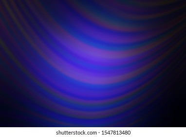 Dark BLUE vector abstract blurred layout. Glitter abstract illustration with gradient design. New way of your design.