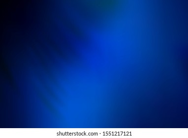 Dark BLUE vector abstract blurred background. Glitter abstract illustration with gradient design. Background for designs.