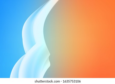 Dark BLUE vector abstract blurred background. Shining colorful illustration in smart style. Elegant background for a brand book.