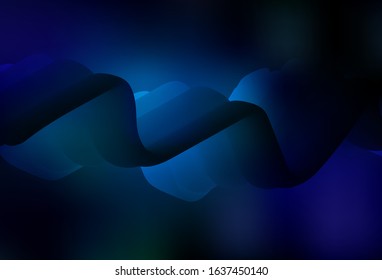Dark BLUE vector abstract blurred layout. Creative illustration in halftone style with gradient. New style for your business design.