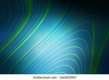 Dark BLUE vector abstract blurred background. Glitter abstract illustration with gradient design. Smart design for your work.