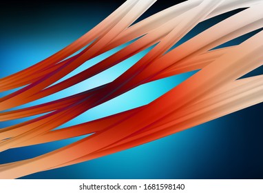Dark BLUE vector abstract blurred layout. Colorful illustration in abstract style with gradient. Background for a cell phone.