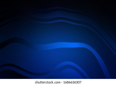 Dark BLUE vector abstract blurred background. Colorful abstract illustration with gradient. Background for designs.