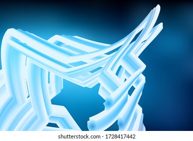 Dark BLUE vector abstract blurred layout. Glitter abstract illustration with gradient design. New way of your design.