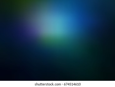 DARK BLUE vector abstract blurred template. Colorful illustration in abstract style with gradient. The textured pattern can be used for background.