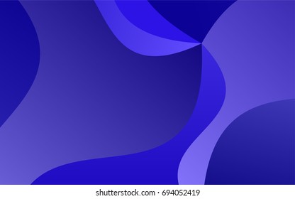 Dark BLUE vector abstract blurred template. A sample with blurred shapes. A completely new design for your business.