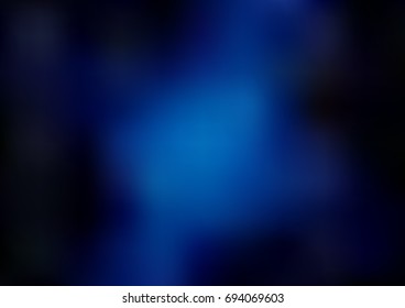 DARK BLUE vector abstract blurred pattern. A vague abstract illustration with gradient. The completely new template can be used for your brand book.