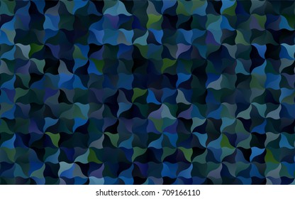 Dark BLUE vector abstract blurred template. Glitter abstract illustration with wry lines. A completely new design for your business.
