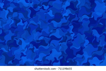 Dark BLUE vector abstract blurred pattern. Colorful illustration in abstract cranked style with gradient. The pattern of blurred lines for your business design.