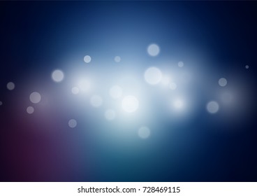 Dark BLUE vector abstract blurred template. Colorful abstract illustration with gradient. The blurred design can be used for your web site.