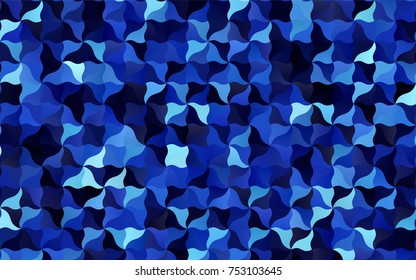 Dark BLUE vector abstract blurred background. Creative illustration in halftone arched style with gradient. Brand-new design for your business.