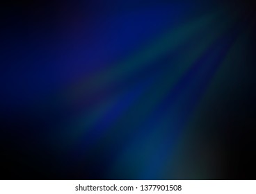 Dark BLUE vector abstract bokeh pattern. Modern geometrical abstract illustration with gradient. A completely new template for your design.