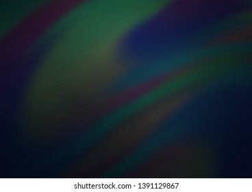 Dark BLUE vector abstract bokeh pattern. Creative illustration in halftone style with gradient. Brand new design for your business.