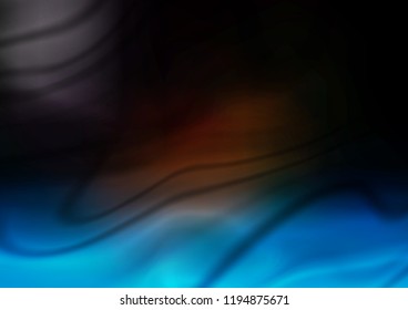 Dark BLUE vector abstract bright pattern. Creative illustration in halftone style with gradient. The textured pattern can be used for background.