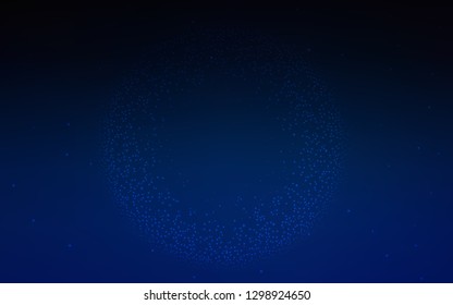 Dark BLUE vector abstract bright pattern. New colored illustration in blur style with gradient. New style for your business design.