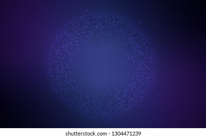 Dark BLUE vector abstract bright template. Colorful abstract illustration with gradient. The best blurred design for your business.