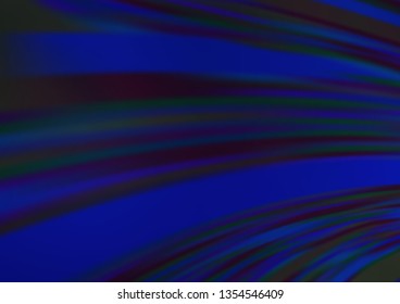 Dark BLUE vector abstract bright background. An elegant bright illustration with gradient. The best blurred design for your business.