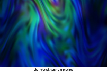 Dark BLUE vector abstract bright pattern. New colored illustration in blur style with gradient. Smart design for your work.