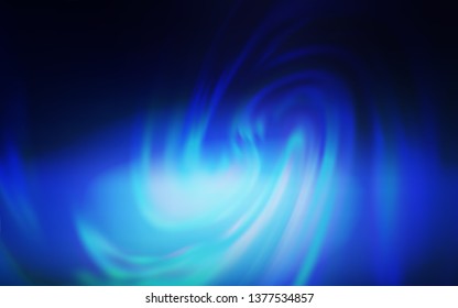Dark BLUE vector abstract bright template. A completely new colored illustration in blur style. Blurred design for your web site.
