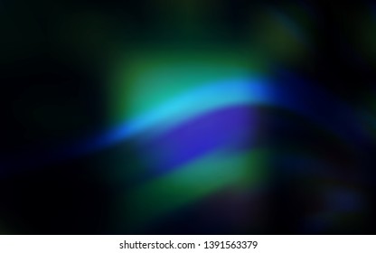 Dark BLUE vector abstract bright template. Glitter abstract illustration with gradient design. Background for a cell phone.