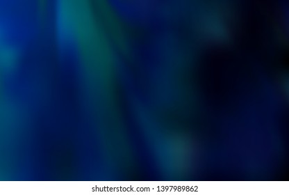 Dark BLUE vector abstract bright template. Glitter abstract illustration with gradient design. Elegant background for a brand book.