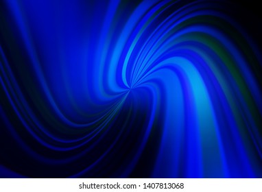 Dark BLUE vector abstract bright template. Glitter abstract illustration with gradient design. Background for designs.