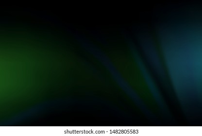 Dark BLUE vector abstract bright template. Glitter abstract illustration with gradient design. The best blurred design for your business.