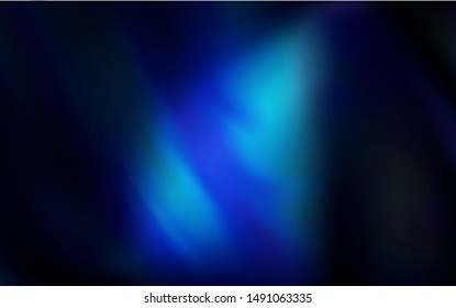 Dark BLUE vector abstract bright template. Glitter abstract illustration with gradient design. Completely new design for your business.