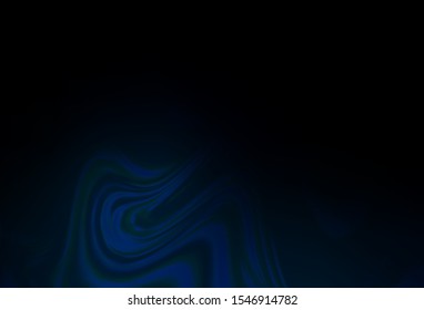 Dark BLUE vector abstract bright template. Glitter abstract illustration with gradient design. The best blurred design for your business.
