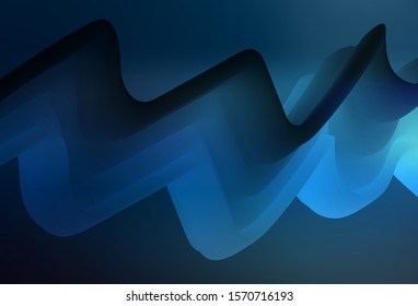 Dark BLUE vector abstract bright template. Colorful abstract illustration with gradient. Smart design for your work.