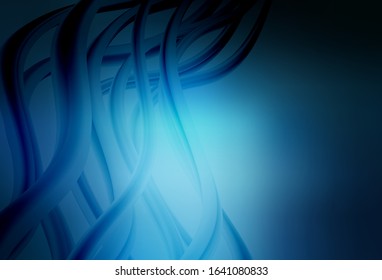 Dark BLUE vector abstract bright template. Glitter abstract illustration with gradient design. The best blurred design for your business.