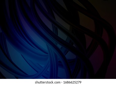 Plantilla de brillo abstracto de vector azul oscuro. Ilustración abstracta colorida con degradado. Diseño borroso para su sitio web.