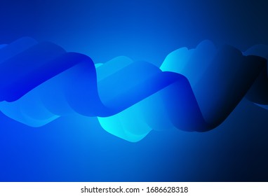 Dark BLUE vector abstract bright template. Glitter abstract illustration with gradient design. Completely new design for your business.