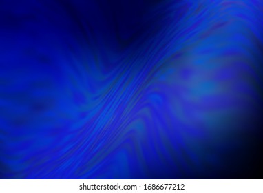 Dark BLUE vector abstract bright template. Creative illustration in halftone style with gradient. Smart design for your work.