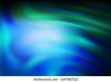 Patrón de brillo abstracto del vector azul oscuro. Una ilustración de color completamente nueva en un estilo borroso. El mejor diseño borroso para su negocio.