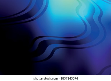 Dunkler BLAU, abstraktes, helles Muster. Farbige Illustration im abstrakten Stil mit Farbverlauf. Unscharfes Design für Ihre Website.