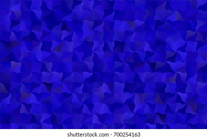 Dark BLUE vector abstract cambered pattern. A vague circumflex abstract illustration with gradient. The pattern of blurred lines for your business design.
