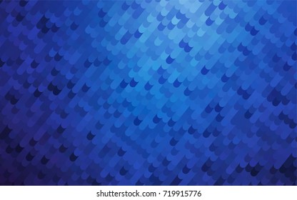 Dark BLUE vector abstract cambered background. Colorful abstract illustration with gradient crooked lines. Brand-new style for your business design.