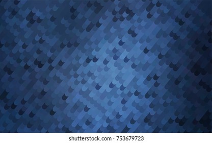 Dark BLUE vector abstract cambered background. Creative geometric illustration in Origami style with gradient. The best curved design for your business.