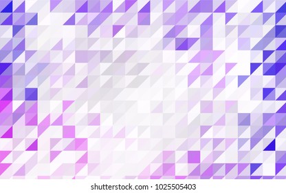 Dark BLUE vector abstract colorful background, which consist of triangles. Pattern with colored triangles on white background.