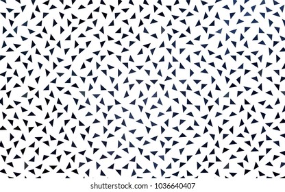 Dark BLUE vector abstract colorful background, which consist of triangles. Pattern with colored triangles on white background.
