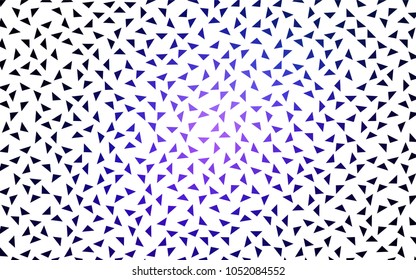 Dark BLUE vector abstract colorful background, which consist of triangles. Pattern with colored triangles on white background.