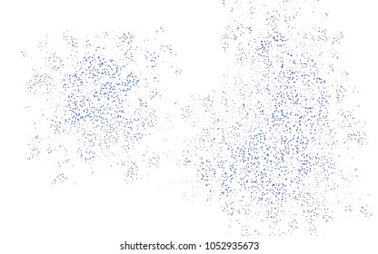 Dark BLUE vector abstract colorful background, which consist of triangles. Pattern with colored triangles on white background.