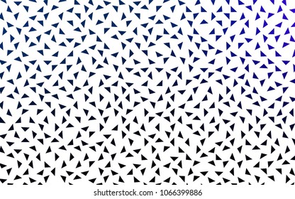 Dark BLUE vector abstract colorful background, which consist of triangles. Pattern with colored triangles on white background.