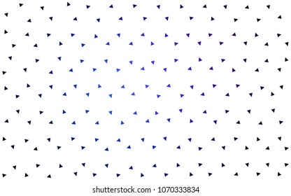 DARK BLUE vector abstract colorful background, which consist of triangles. Pattern with colored triangles on white background.
