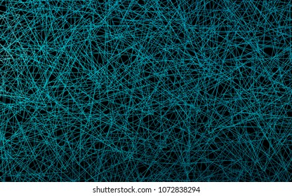 Dark BLUE vector abstract colorful background, which consist of triangles. Pattern with colored triangles on white background.