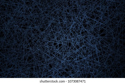 Dark BLUE vector abstract colorful background, which consist of triangles. Pattern with colored triangles on white background.