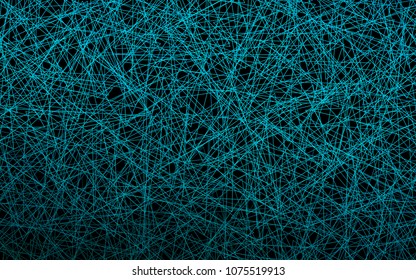 Dark BLUE vector abstract colorful background, which consist of triangles. Pattern with colored triangles on white background.