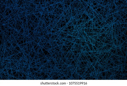 Dark BLUE vector abstract colorful background, which consist of triangles. Pattern with colored triangles on white background.